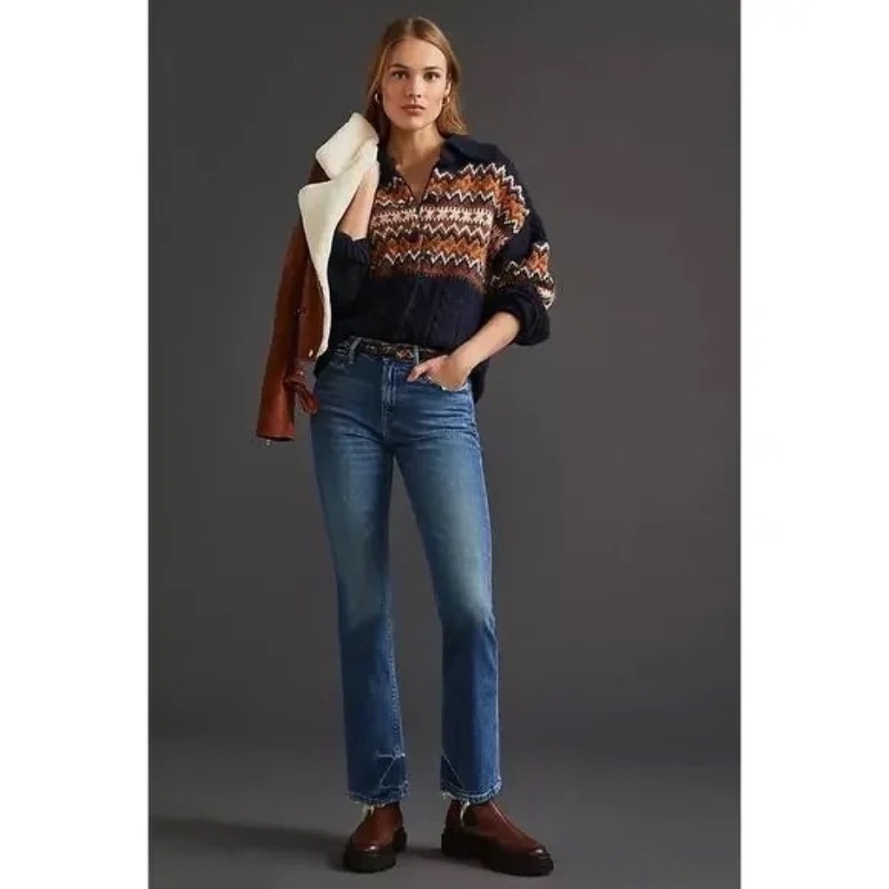Mother Superior Denim The Dutchie Ankle in My Soul to Keep Distressed Jeans 24
